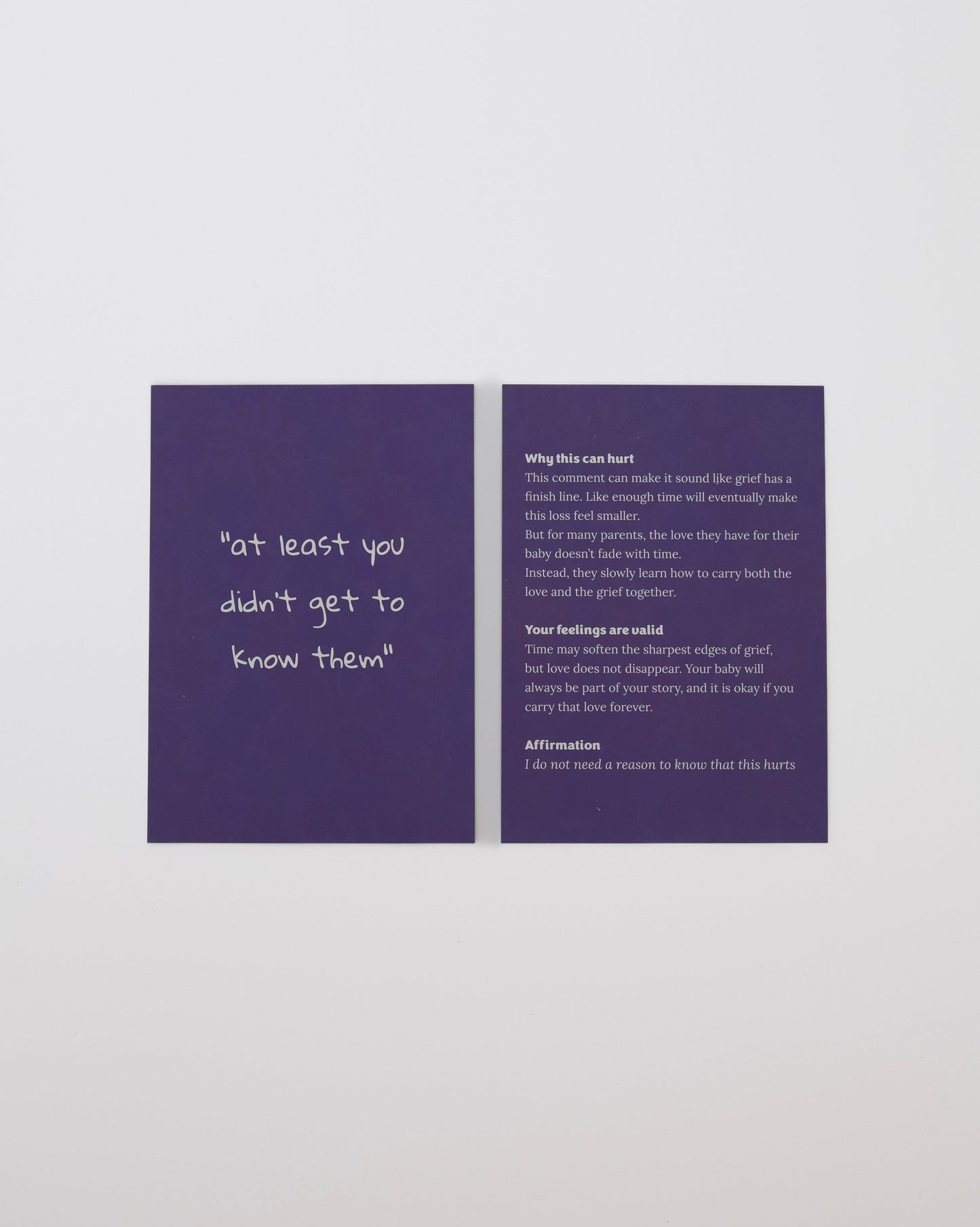 Pregnancy Loss Care Cards